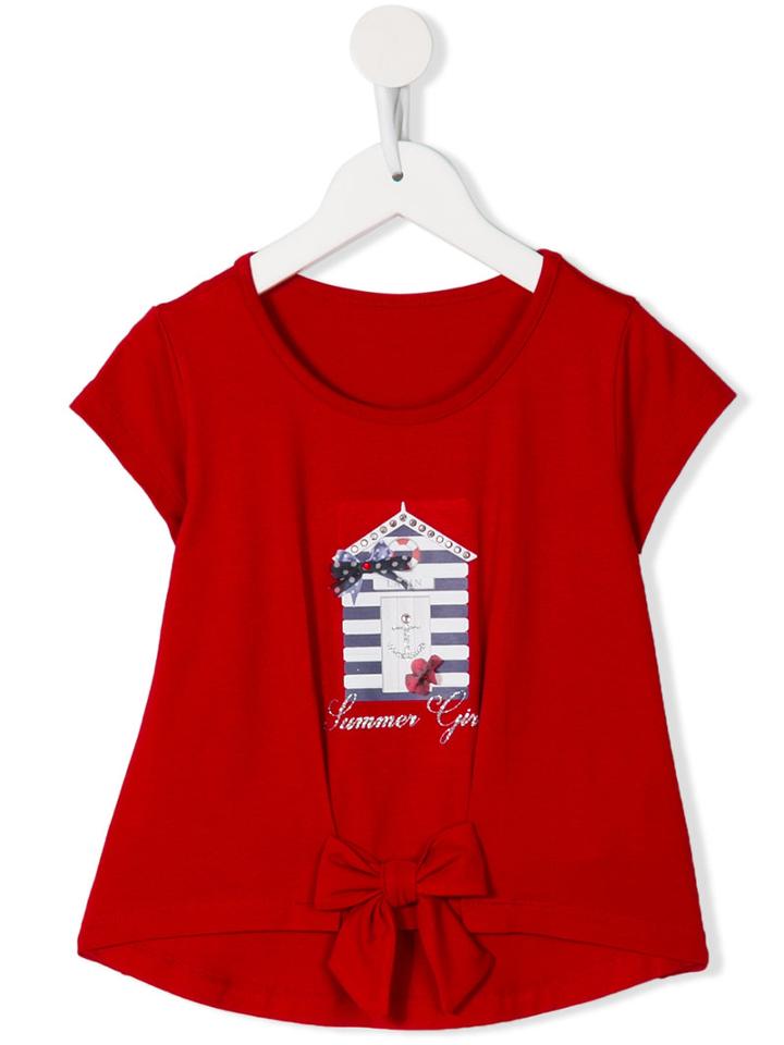 Lapin House House Print T-shirt, Toddler Girl's, Size: 4 Yrs, Red