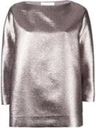 Gianluca Capannolo Metallic Loose-fit Blouse