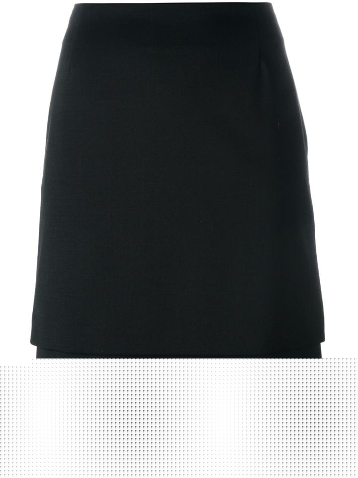 Marco De Vincenzo Tassel Tie Straight Skirt - Black