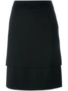 Marco De Vincenzo Tassel Tie Straight Skirt - Black