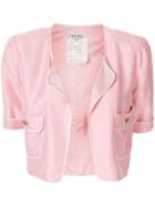 Chanel Pre-owned Cropped Open Jacket - Pink