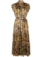 Co Floral Silk Dress - Multicolour