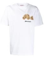 Palm Angels Appliqué Teddy T-shirt - White