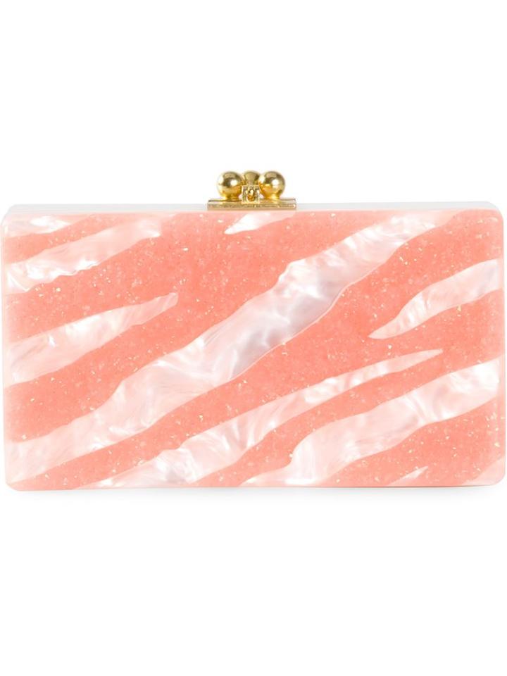 Edie Parker 'jean Tiger' Clutch, Women's, White