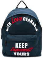 Dsquared2 With Love Backpack - Blue