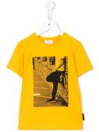 Dkny Kids - Printed T-shirt - Kids - Cotton - 10 Yrs, Yellow/orange