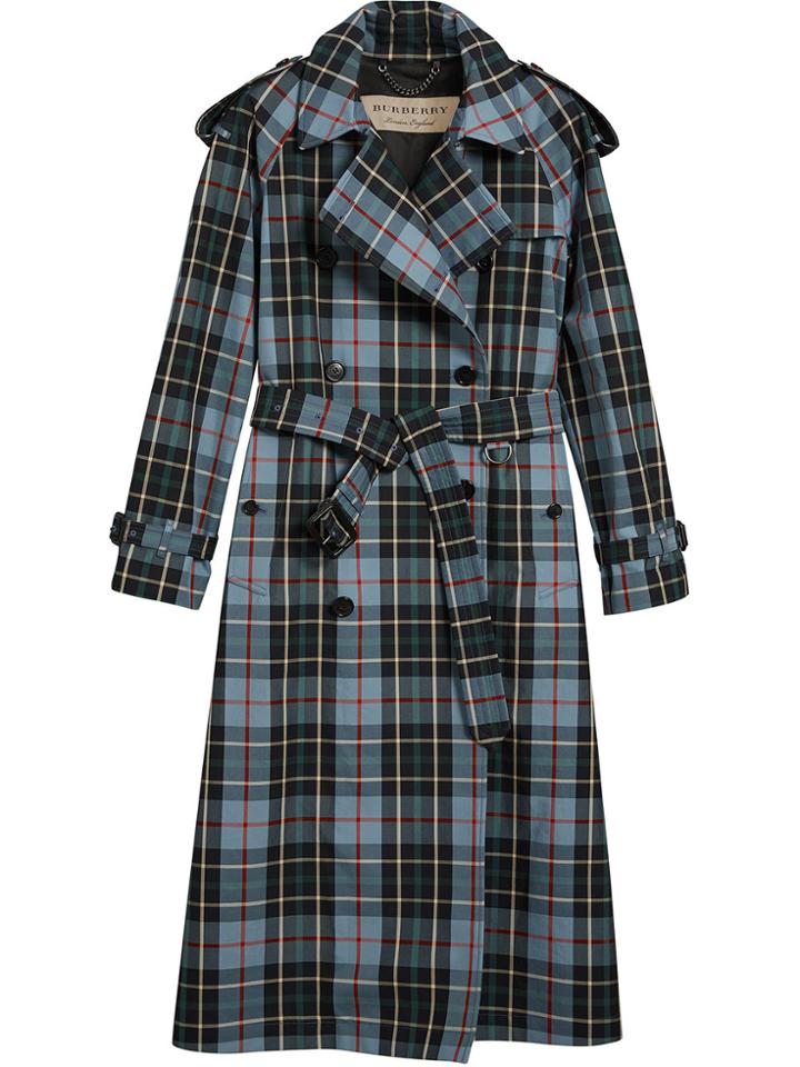 Burberry Tartan Trench Coat - Unavailable