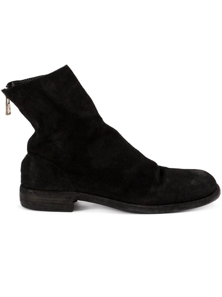 Guidi Ankle Length Boots - Black
