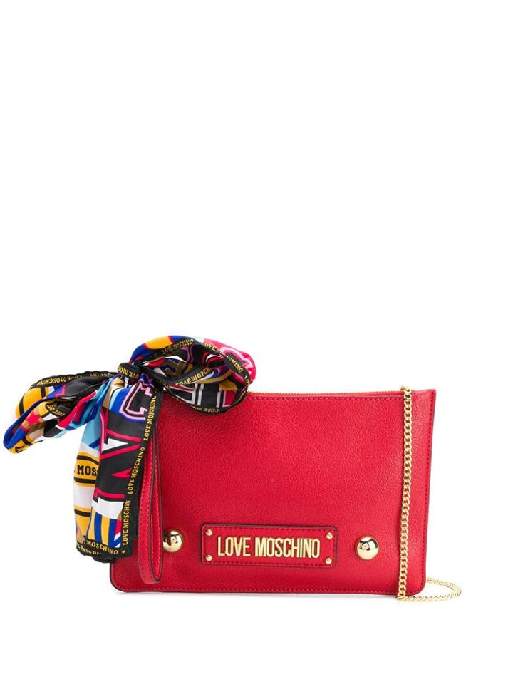 Love Moschino Bow Detail Shoulder Bag - Red