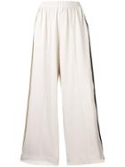 Y-3 Striped Wide Leg Casual Trousers - Nude & Neutrals