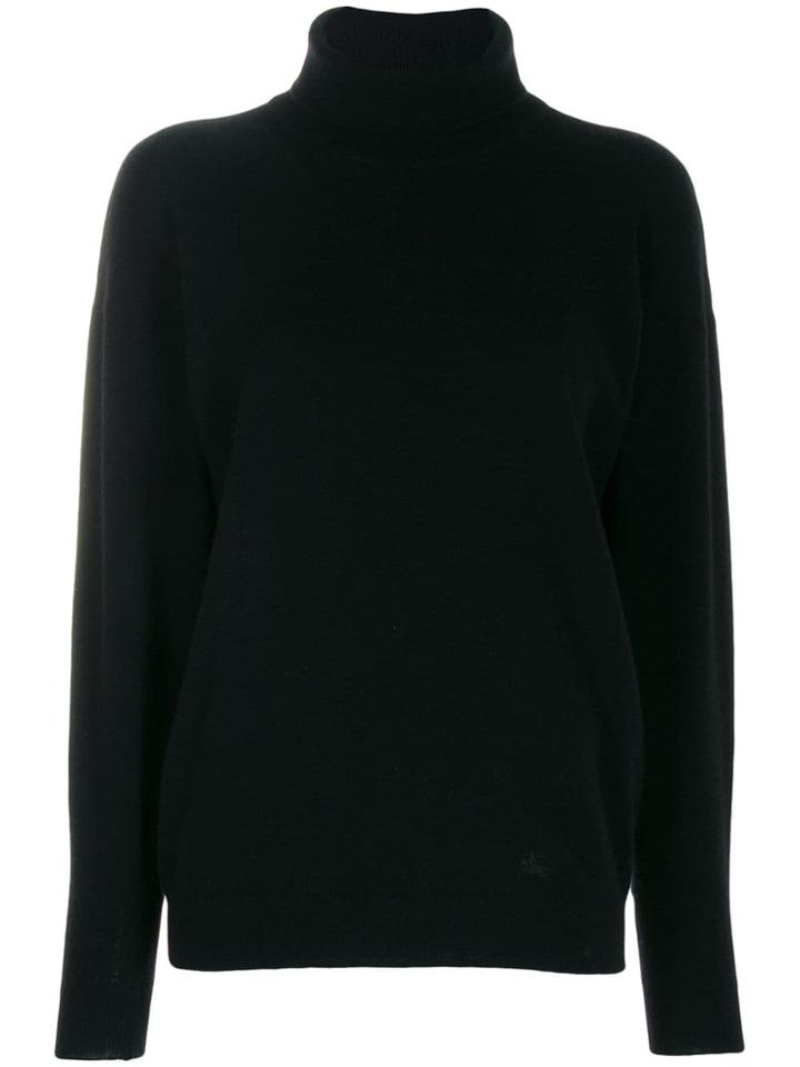 Burberry Pre-owned 1990's Turtle Neck Jumper - Black