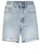 Ksubi X Kendall Jenner Distressed Denim Shorts - Blue