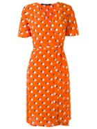 Reinaldo Lourenço Printed Dress, Women's, Size: 36, Yellow/orange, Silk