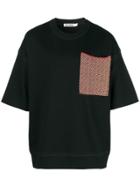 Jil Sander Contrast Pocket Sweatshirt - Black