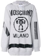 Moschino Oversized Question Mark Hoodie - Grey