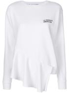 Each X Other Embroidered Ruffled Sweatshirt - White
