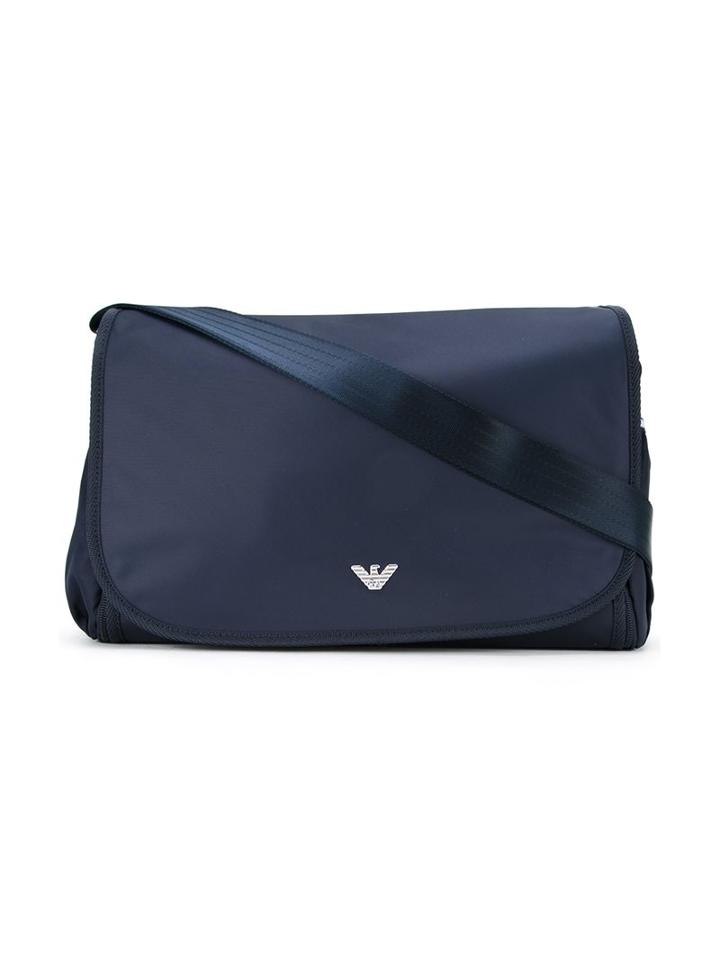 Armani Junior Logo Plaque Changing Bag
