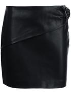 Iro 'elodie' Mini Skirt, Women's, Size: 40, Black, Lamb Skin
