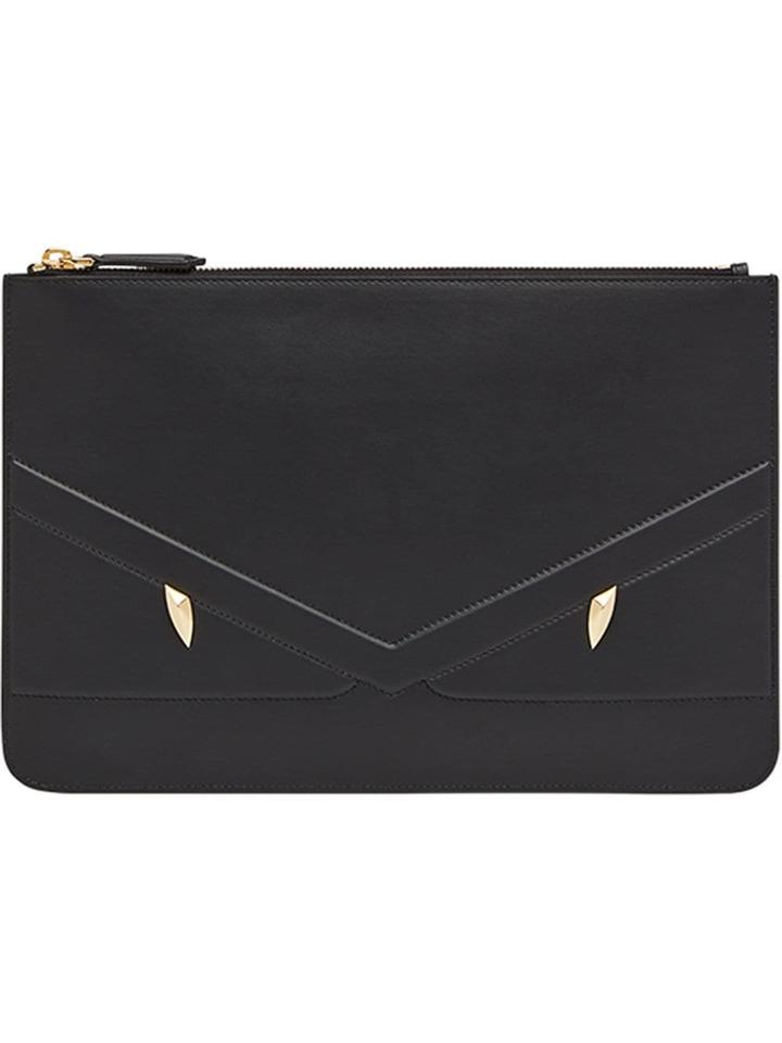 Fendi Bag Bug Clutch - Black