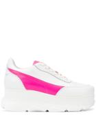 Joshua Sanders Zenith Wedge Lace-up Sneakers - White