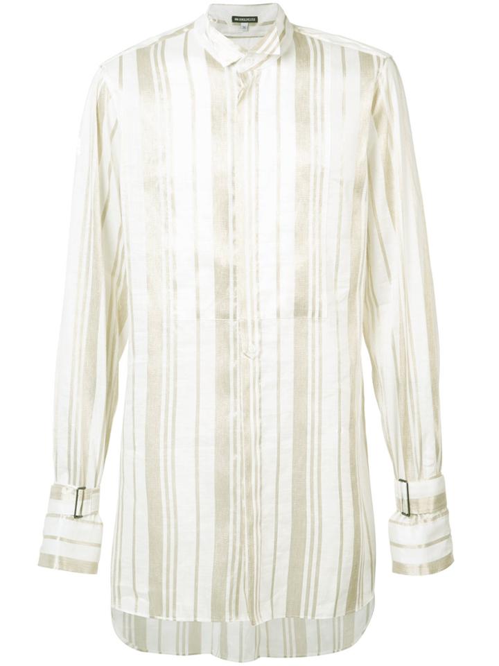 Ann Demeulemeester Striped Oversize Shirt - Nude & Neutrals