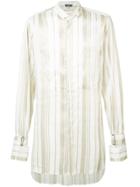 Ann Demeulemeester Striped Oversize Shirt - Nude & Neutrals