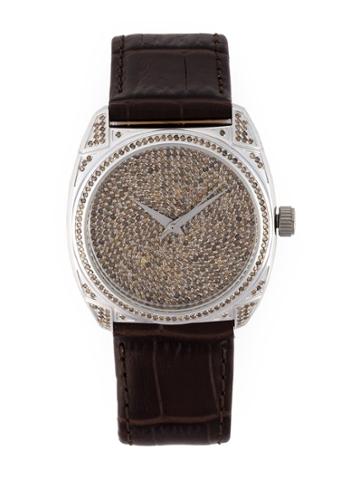 Christian Koban 'dom' Diamond Watch - Brown