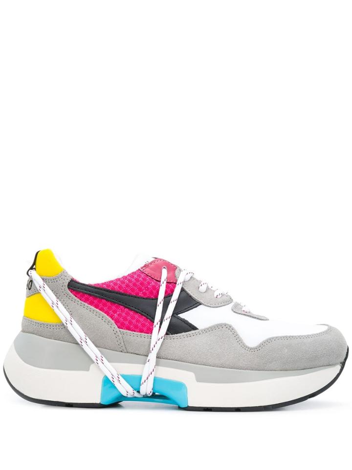 Diadora Colour Blocked Low Top Sneakers - White
