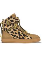 Myswear Regent Hi-top Sneakers, Women's, Size: 36, Brown, Leather/rubber