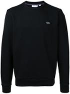 Lacoste - Fleece Crew Neck Sweatshirt - Men - Cotton - 3, Black, Cotton