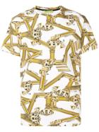 Versace Jeans Column Print T-shirt - White