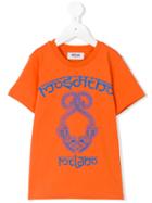 Moschino Kids - Printed T-shirt - Kids - Cotton - 6 Yrs, Yellow/orange