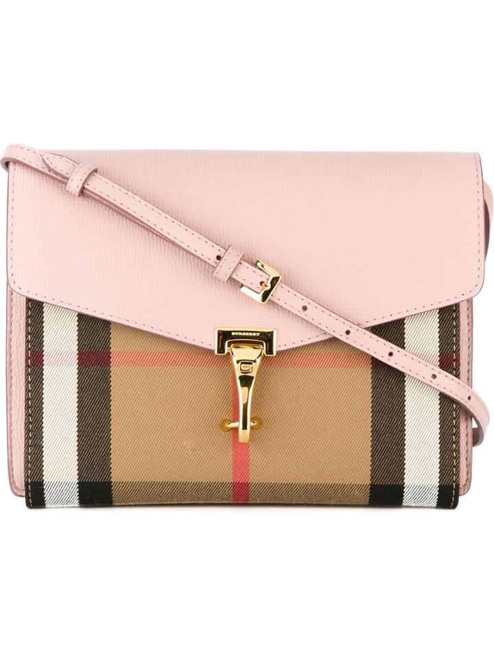 Burberry House Check Crossbody Bag, Women's, Pink/purple