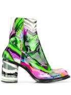 Maison Margiela Printed Ankle Boots - Green
