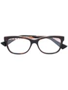 Dior Eyewear - 'diorama 01' Glasses - Women - Acetate/metal - One Size, Brown, Acetate/metal