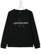 Calvin Klein Kids Logo Print Sweatshirt - Black