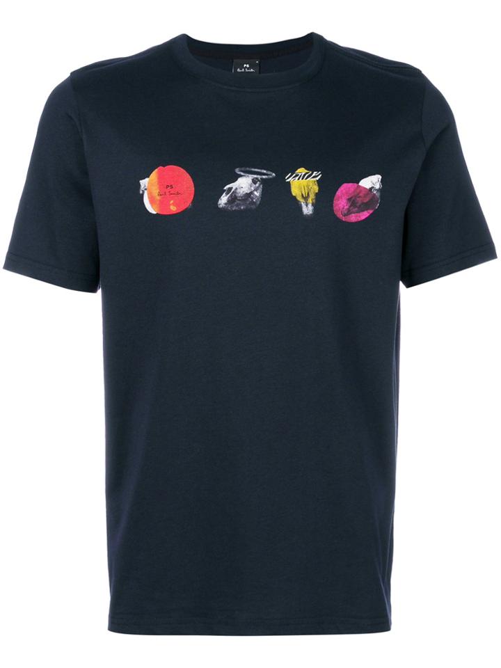 Ps By Paul Smith Logo Print T-shirt - Black