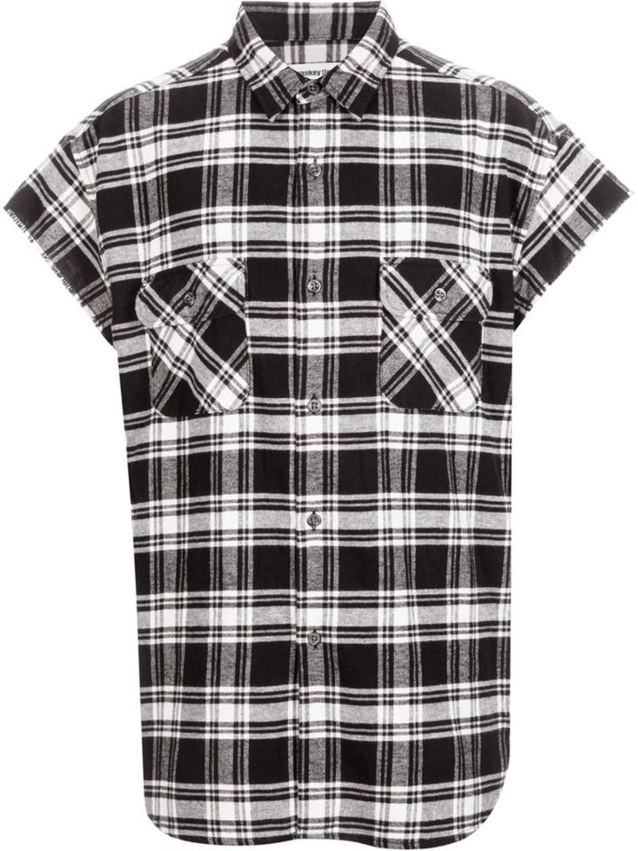 Monkey Time Checked Short-sleeved Shirt