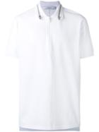Givenchy - Zip Collar Polo Shirt - Men - Cotton - M, White, Cotton