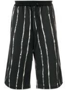 3.1 Phillip Lim Painted-stripe Shorts - Black