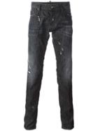 Dsquared2 Slim Chain Whiskered Jeans - Black