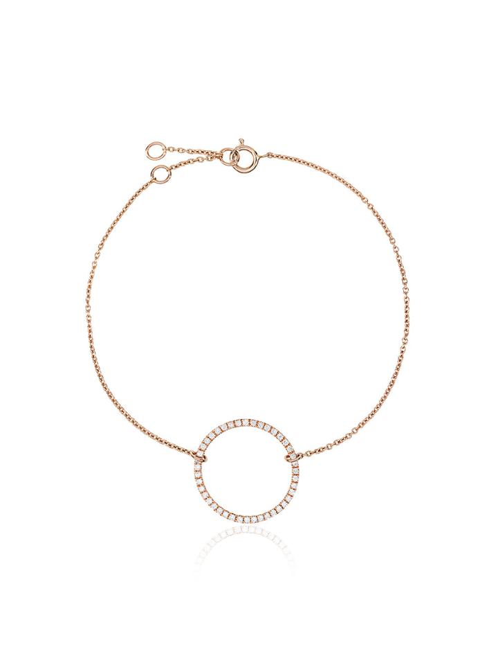 Rosa De La Cruz 18k Rose Gold Eternity Diamond Bracelet - Metallic