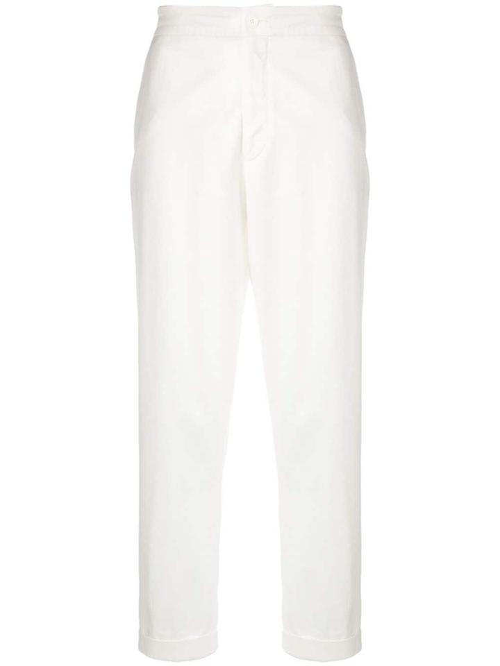 Ermenegildo Zegna High Waisted Trousers - White