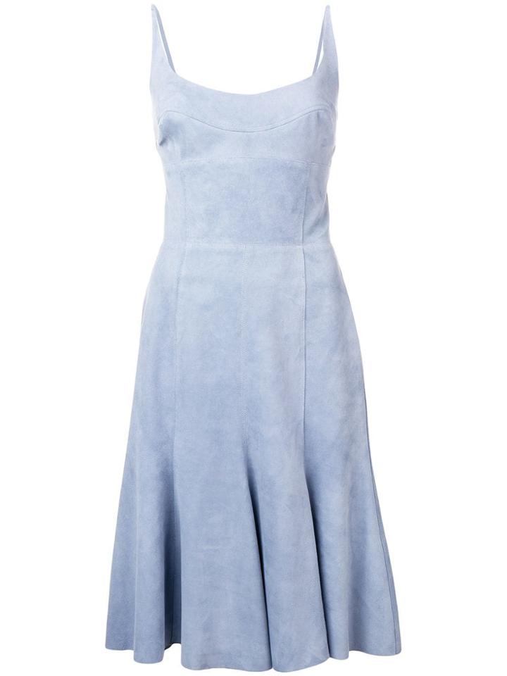 Ermanno Scervino U-neck Midi Dress - Blue