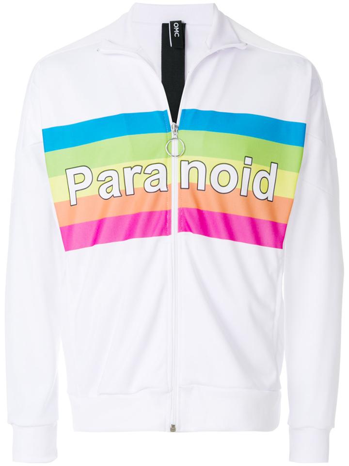 Omc Colour-block Zipped Sweatshirt - White