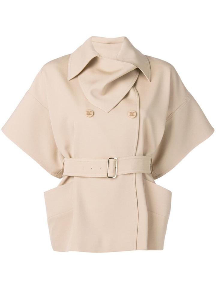Max Mara Auronzo Double Breasted Jacket - Neutrals