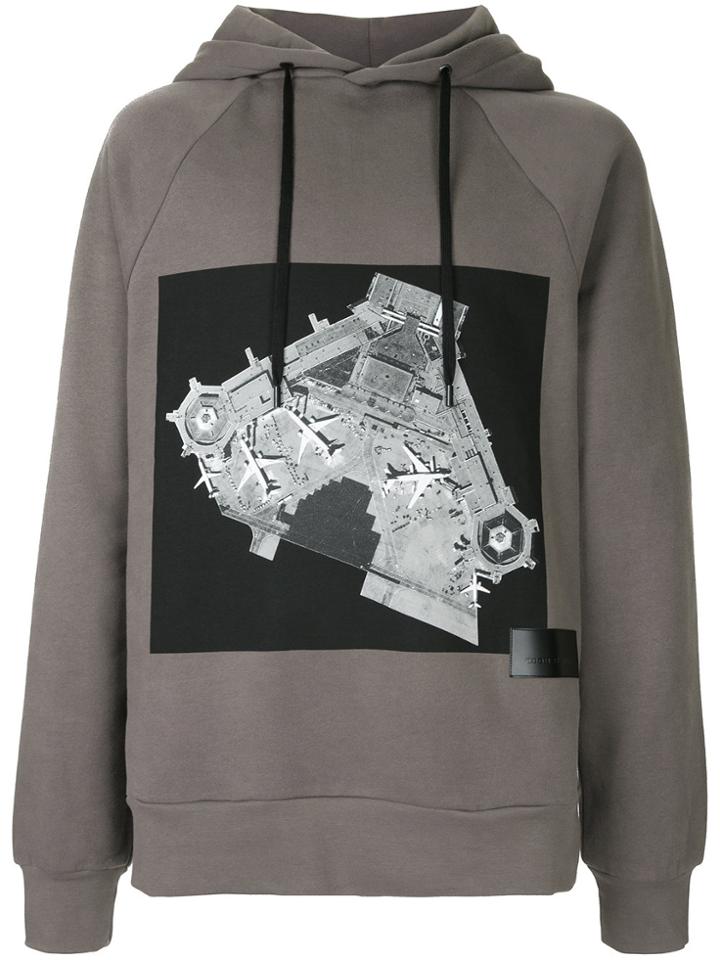 Public School Printed Hooded Sweatshirt - Grey