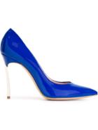 Casadei Blade Pumps, Women's, Size: 40, Blue, Leather