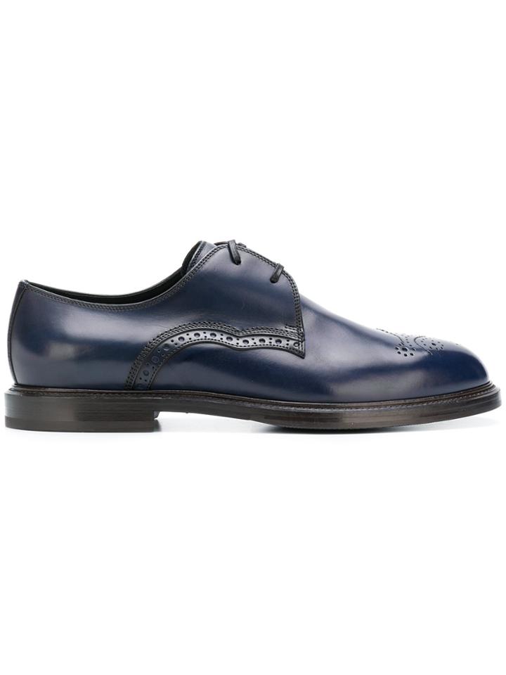 Dolce & Gabbana Derby Round Toe Brogues - Blue