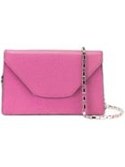 Valextra Mini 'iside Chain' Crossbody Bag, Women's, Pink/purple